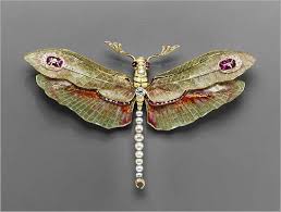 art nouveau dragonflies