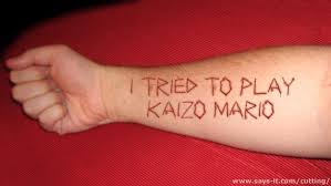 cutting yourself