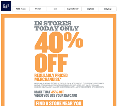 gap printable coupons