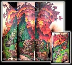 half sleeve tat