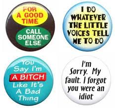 funny buttons