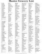printable grocery list