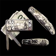 McDowell Scrimshaw Knives