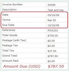 invoice sample