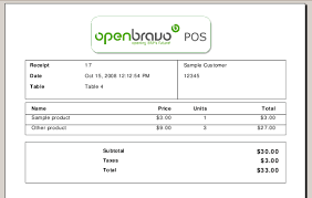 invoice sample