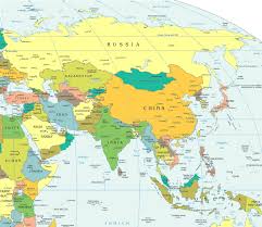asia map with capitals