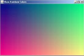 rainbow colors