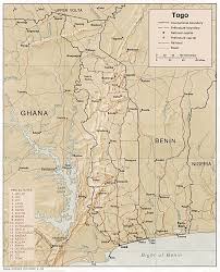 Country Map of Togo