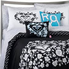 twin comforter black and white