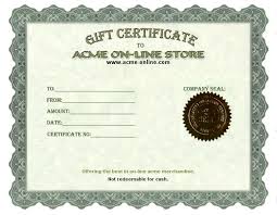 sample certificates