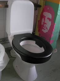 Public toilet with hidden spy cam is used for ...