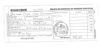 boleta de deposito