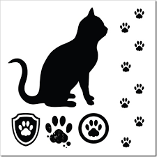 cat paw prints clip art