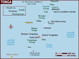 Map of Tonga