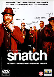 When a dizzying robbery takes place in the Orthodox Jewish diamond district, a flawless 86-carat gem, the size of an infant's fist, is lifted in the snatch. Taking it to London, the diamond's thief and courier, Franky Four Fingers arrives in the city as a stopover en route to New York to deliver the huge diamond to his bigwig crime boss, Avi