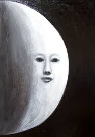 face in the moon