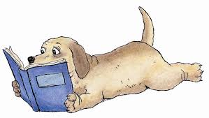 Dog Reading a book Dog reading a book