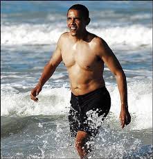 obama shirtless
