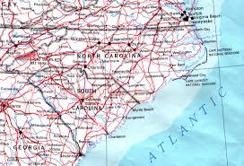North Carolina is bordered by