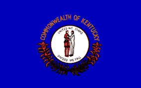 The first Kentucky flags were