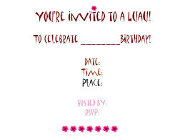 sample birthday invitations