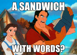 Disney Memes Gaston and books