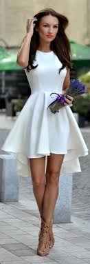 Short White Dresses on Pinterest | White Dress, Classy Homecoming ...