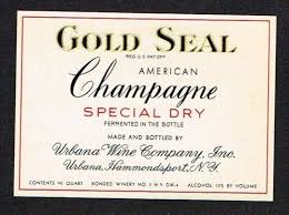 Image result for food Urbana Wine Co., Gold Seal Special Dry