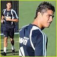 Cristiano Ronaldo trains hard alongside the team during Real Madrid Training ... - cristiano-ronaldo-real-madrid-training