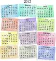 Photographie stock: CALENDRIER 2012