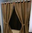 Burlap Tab Shower Curtain or Window Panels / 2 / by CraftyAmour