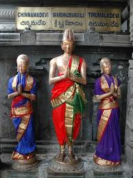 Ans: Shri Krishna Deva Raya with queens Chinna Devi and Tirumala Devi at Tirupati Temple. 7. Which Indian city is named after this Yogi? - 5ans