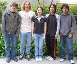 (l-r) Daniel Goodman, Marshall Levesque, Ao \u0026quot;Cathy\u0026quot; Chang, Stephen Chen and Robert Sy Stephen Chen is going to Taiwan, the other four are going to Japan. - PRIMEstudents2
