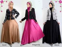Busana muslim terbaru untuk wanita, baju kurung moden, gamis pesta ...
