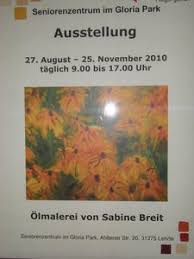 Ausstellung: Ölmalerei von Sabine Breit, im Seniorenzentrum Gloria ...