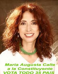 MARÍA AUGUSTA CALLE, periodista y socióloga, Candidata Nacional a la Asamblea Nacional Constituyente por las LISTAS 35 de Acuerdo PAIS, redactó y leyó los ... - MARIA-AUGUSTA_CALLE