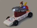 Pinewood Derby Car with LEDs and Jimmy Neutron