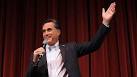 Mitt Romney speaks during a
