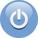 Blue Power Button clip art vector, free vectors - Vector.