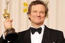Colin Firth poses with his Academy Award for Best Actor in a ...