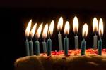 File:Blue candles on birthday cake.jpg - Wikimedia Commons