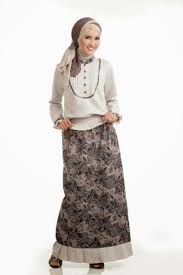 Model Baju Batik Muslim Wanita Modern Dan Terbaru
