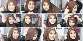 Tutorial Kreasi Hijab Syar i dengan Headband - Tutorial / Panduan ...