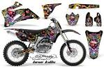 Matching Number Plate Backgrounds included! Rim Protector Graphics included! - Yamaha_YZ_250F_450F_06-09_InstallWebJPG-Ed_Hardy_Love_Kills_Black_NPs