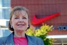 Swoosh creator: Carolyn Davidson, who invented the Nike swoosh logo in 1971, ... - article-2004273-006A36D800000258-638_634x424