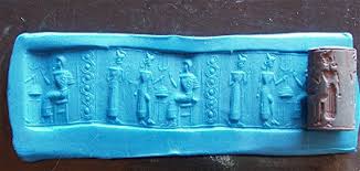 CYLINDER SEAL WRINTNG OF THE "GODS."