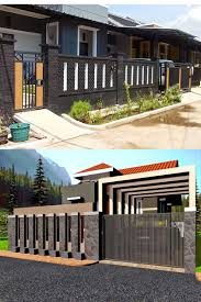 Model pagar tembok rumah minimalis modern