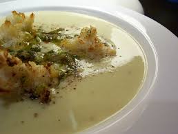 Image result for food CREAM OF CELERY, AUX CROUTONS