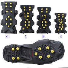 Non Slip Snow Cleats Anti Slip Overshoes Studded Ice Traction Shoe ...