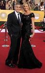 George Clooney and Stacy Keibler from 2012 SAG Awards: Arrivals